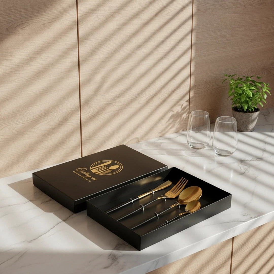 4pcs B Cutlery Set