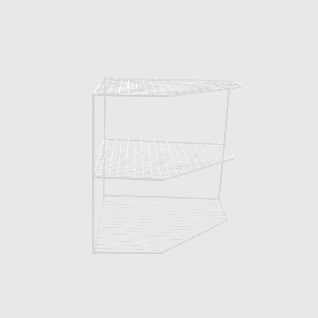 44cm High Corner Shelf